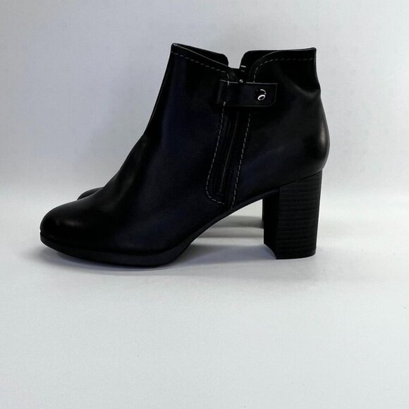 Clarks Bayla Glow Bootie Women's Size 10 in Black Heeled Ankle Boot - Picture 12 of 16
